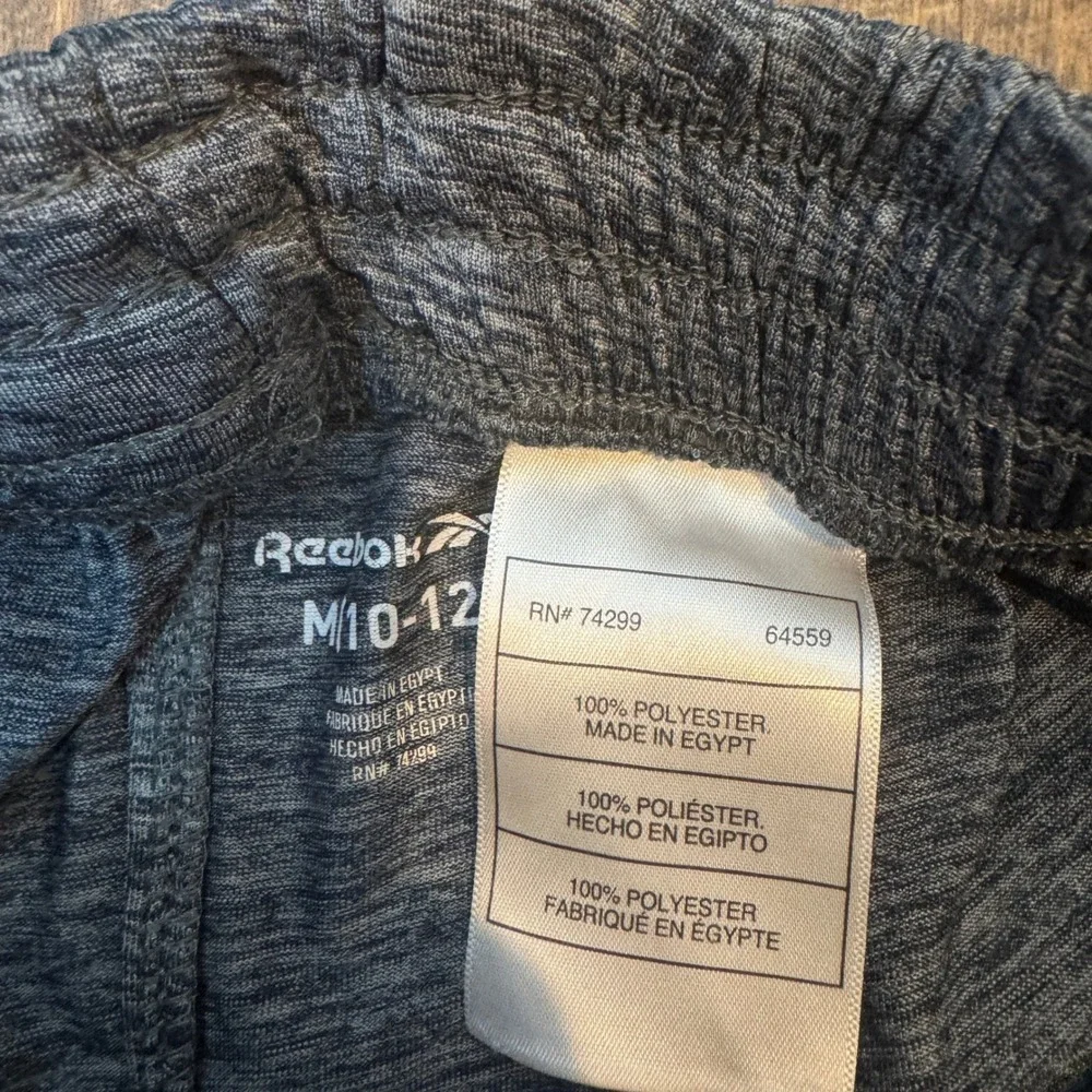 Reebok Athletic‎ Basketball Shorts Boys 10/12 Elastic Waist Gray